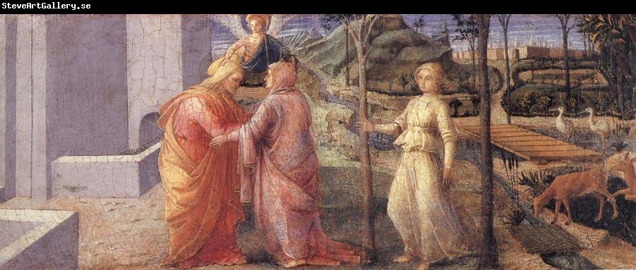 Fra Filippo Lippi The Meeting of Joachim and Anna at the Golden Gate